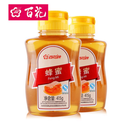 天然蜂蜜！百花牌天然百花蜂蜜415g/瓶*2