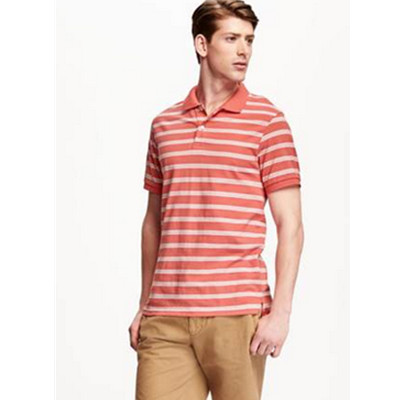 休闲百搭！OLD NAVY老海军全棉舒适条纹元素Polo衫219449