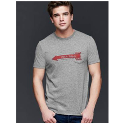 简单舒适！Gap箭头印花单袋短袖T恤200133