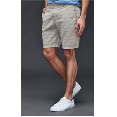 个性镭射！Gap镭射条纹印花休闲短裤201588