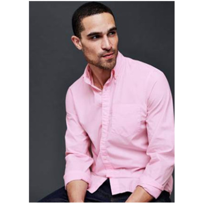 经典休闲！Gap休闲风纯色单袋衬衫201354