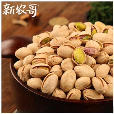 自然好味！新农哥无漂白原味开心果218g