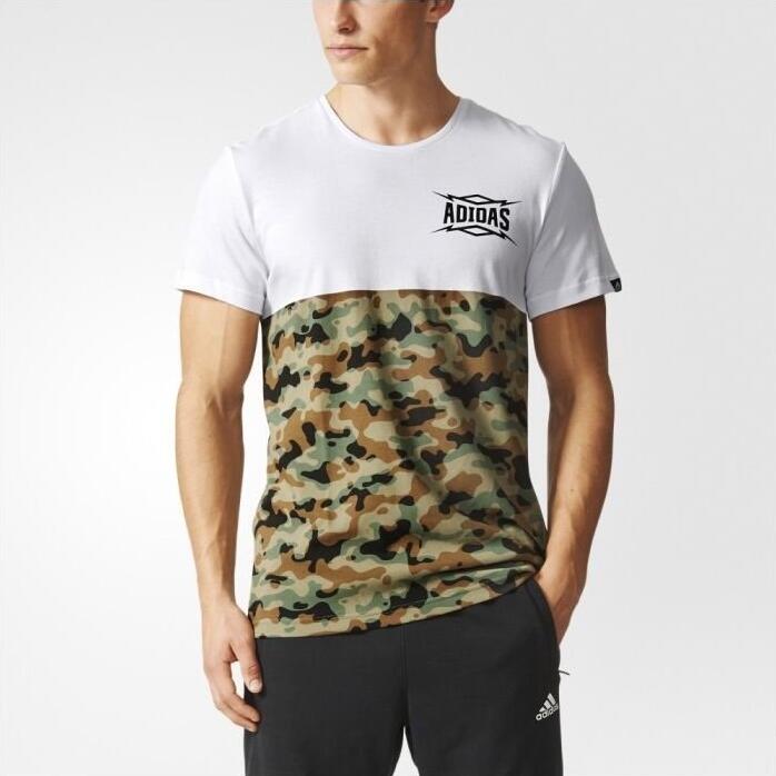 迷彩图案！阿迪达斯 男式 短袖T恤 ADIDAS CAMO