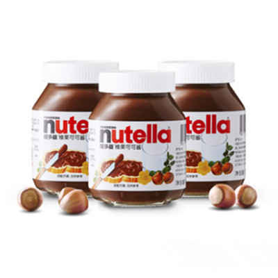 香浓醇厚！费列罗能多益Nutella榛果可可酱180克*3