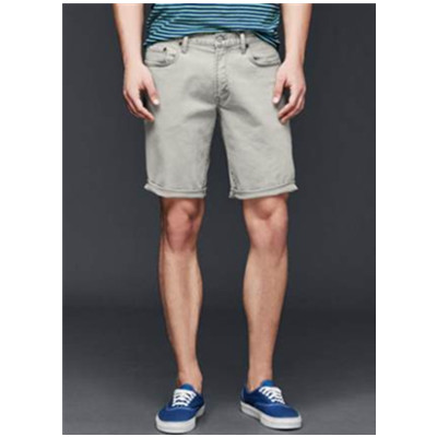 时尚简洁！Gap微弹五袋款卷边牛仔短裤201605