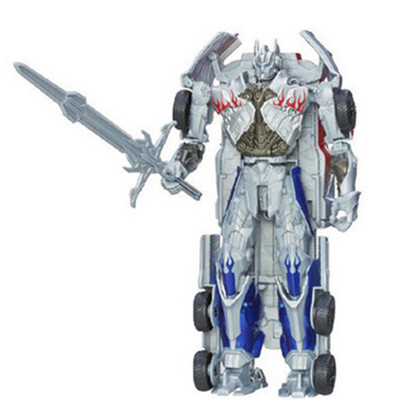 官方授权！孩之宝变形金刚银色擎天柱模型