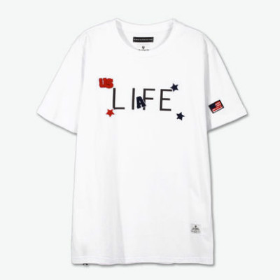 好价2色！Life·After Life 字母毛巾绣短袖T恤