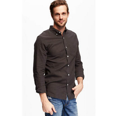 简约设计！OLD NAVY舒适麻质长袖衬衫209283