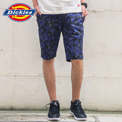 盛夏热促！Dickies胡桃树叶印花休闲短裤162M40EC03