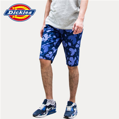 盛夏热促！Dickies夏季多彩男式印花纯棉短裤152M40EC02