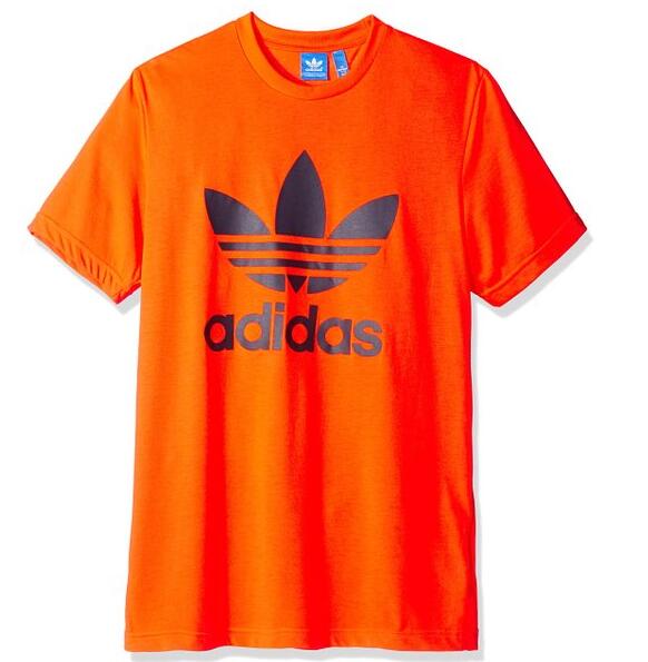 醒目个性！adidas Originals 三叶草 男士 短袖T恤 AJ696