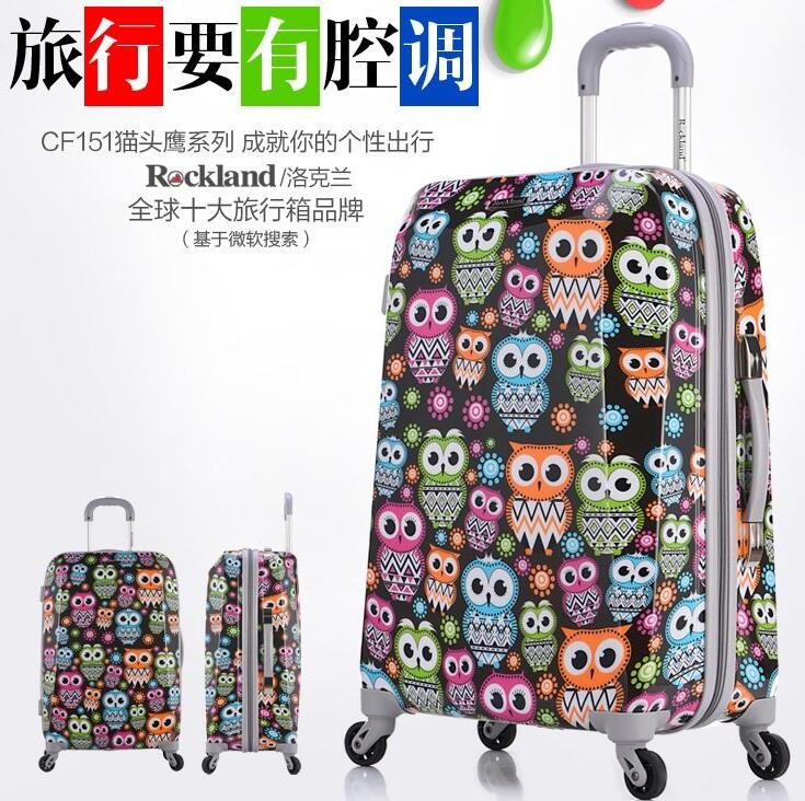 全网好价！Rockland  万向轮拉杆箱 CF151 猫头鹰 20寸