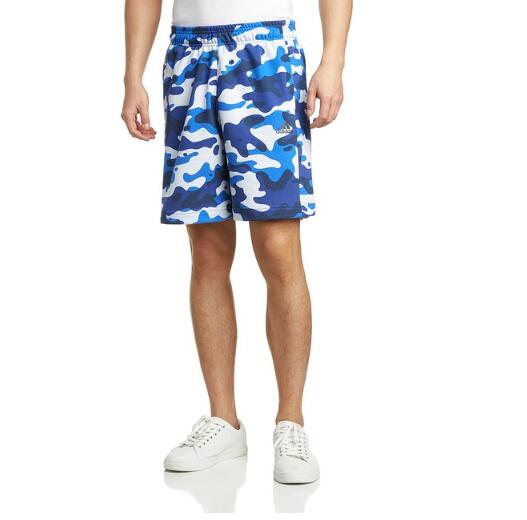 迷彩图案！adidas 阿迪达斯 ESSENTIALS 男式 针织短裤