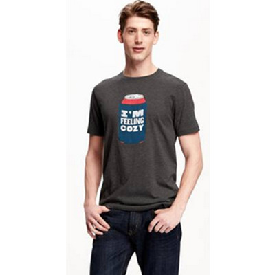 盛夏热促！OLD NAVY字母印花圆领短袖T恤221952-1