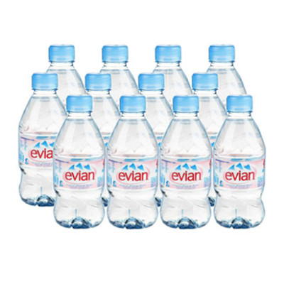 天然纯净！法国进口依云天然矿泉水330ML*12