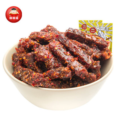 麻辣鲜香！棒棒娃麻辣牛肉干166gx2袋