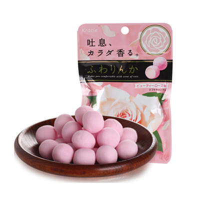 香甜夹心！kracie嘉娜宝玫瑰香味糖果32g*4袋