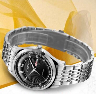 畅销款！ROSSINI 罗西尼 亮泽钨钢上套 石英男士手表