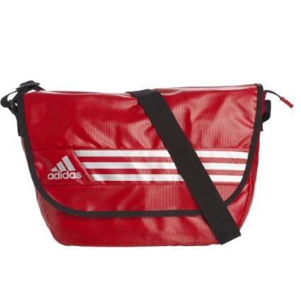 简约实用！adidas 阿迪达斯  斜肩包 F96649 学院红 均码