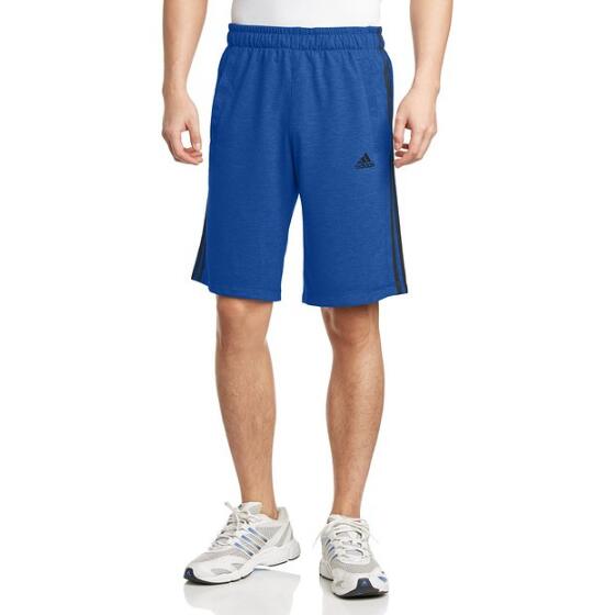 柔软！adidas 阿迪达斯 ESSENTIALS 男式 针织短裤