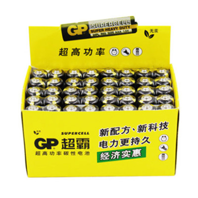 无汞环保！超霸碳性干电池40粒组合装