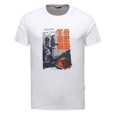 透气舒适！探路者圆领短袖吸湿透气T恤TAJE81882