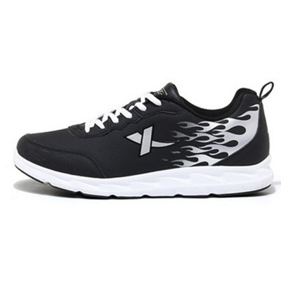 爆款热销！特步新款2016男子秋冬皮面跑步鞋986419329587