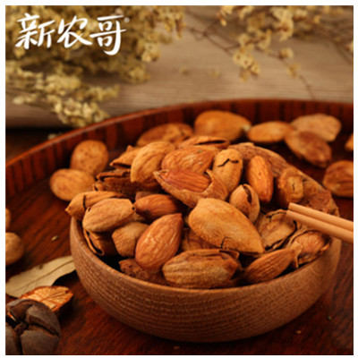 酥脆壳薄！新农哥笑口巴旦木200gx3袋