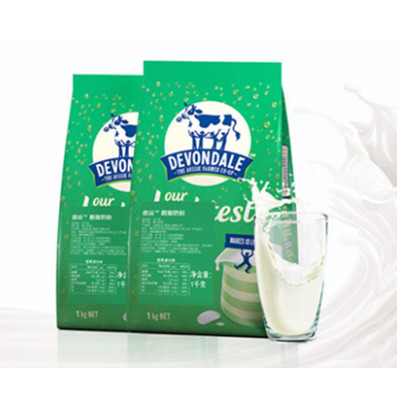 更好营养！德运脱脂成人奶粉1kg*2袋装