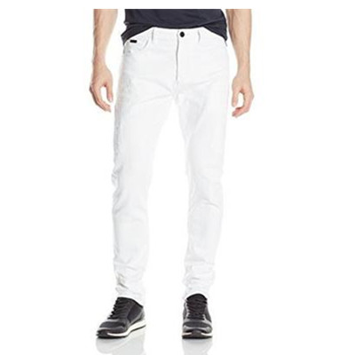下单7折！CK Jeans Tapered-Leg 男子紧身白牛仔裤