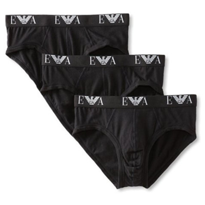 下单7折！Emporio Armani Briefs 男士经典款全棉内裤3条