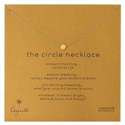 下单7折！朵吉尔Dogeared Karma The Circle金豆豆 锁骨链