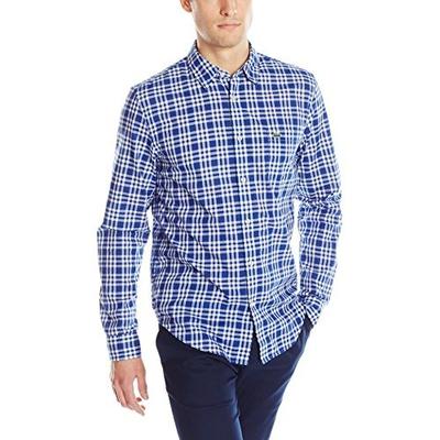 版型不错！鳄鱼Lacoste Poplin Check 男士POLO衫
