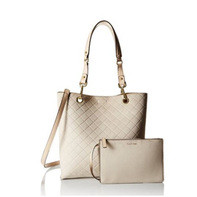 下单7折！Calvin Klein Novelty 女士真皮单肩子母包