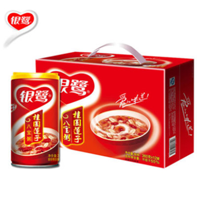 超级实惠！银鹭八宝粥桂圆莲子360g*12整箱
