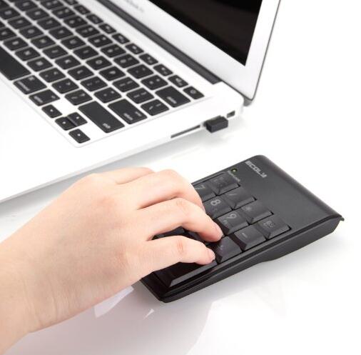 便携！ECOLA 宜客莱 NT-21WL 小精灵2.4Hz无线数字键盘