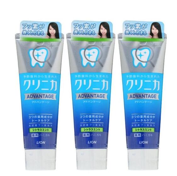 有赠品！LION 日本狮王 CLINICA洁净防护牙膏 130g*3