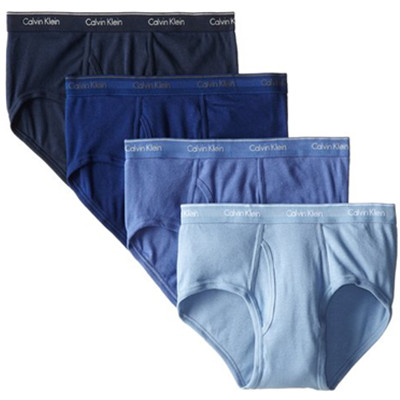 好价！Calvin Klein 男士纯棉三角内裤 4条装