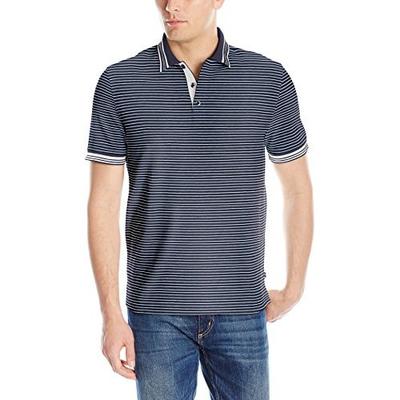 休闲！诺帝卡Nautica Striped Pique 男款Polo衫