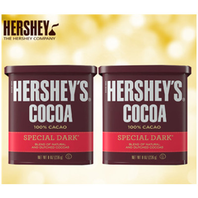 口感纯正！好时冲饮可可粉226g*2罐