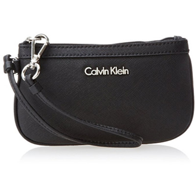 新低！Calvin Klein Saffiano Wristlet 女士腕包