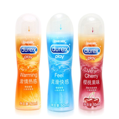 性爱润滑剂！杜蕾斯润滑剂快感装50ml+热感装50ml+樱桃味50ml