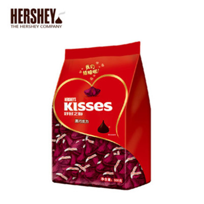 甜蜜幸福！好时KISSES巧克力500g*2袋装