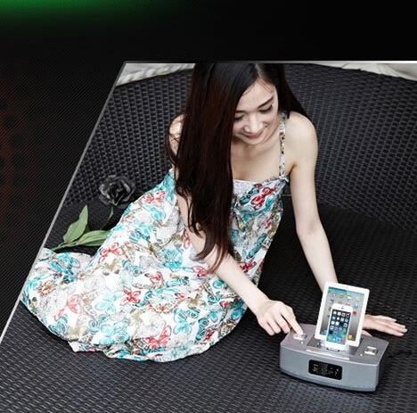 一机多用！TEAC 蒂雅克 TC-612双插口苹果蓝牙组合音响