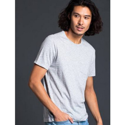 简约设计！Gap全棉基础款纯色单袋短袖T恤180047-2