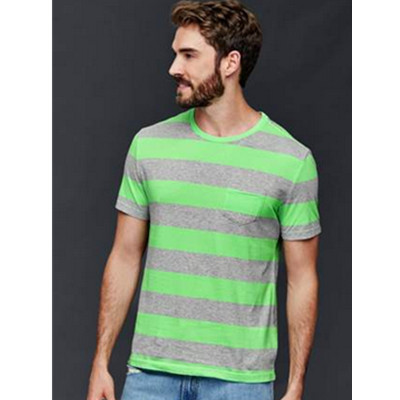 狂暑季！Gap百搭条纹多选单袋短袖圆领套头T恤200655