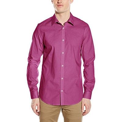 简约干练！Calvin Klein Cool Tech 男士长袖衬衫