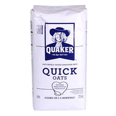 健康早餐！加拿大进口桂格纯燕麦片2.5kg