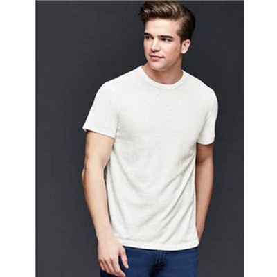 简约设计！Gap棉麻混纺多选色基础款短袖T恤200534-1