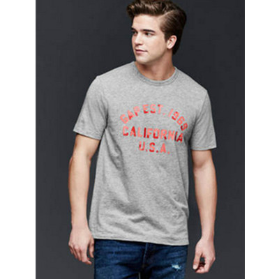 狂暑季！Gap字母印花短袖T恤衫200147